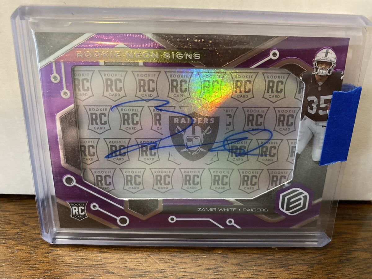 2022 Elements Zamir White Purple Rookie Neon Signs RC Auto 2022 Elements Zamir White Purple Rookie Neon Signs RC Auto