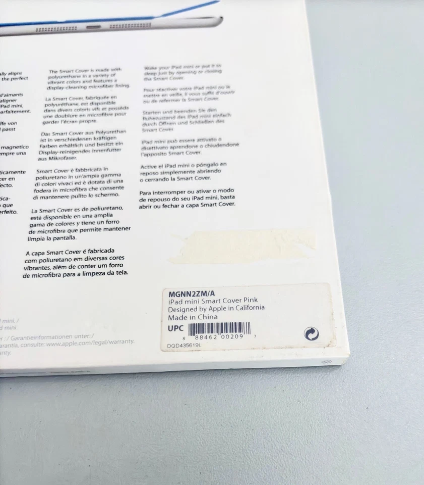 Genuine Apple iPad Mini Smart Cover - Pink (MGNN2ZM/A) - New Sealed - Image 3 of 3