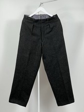 Antique  1930s Buckle Back Suspender Suit Trousers Size 34