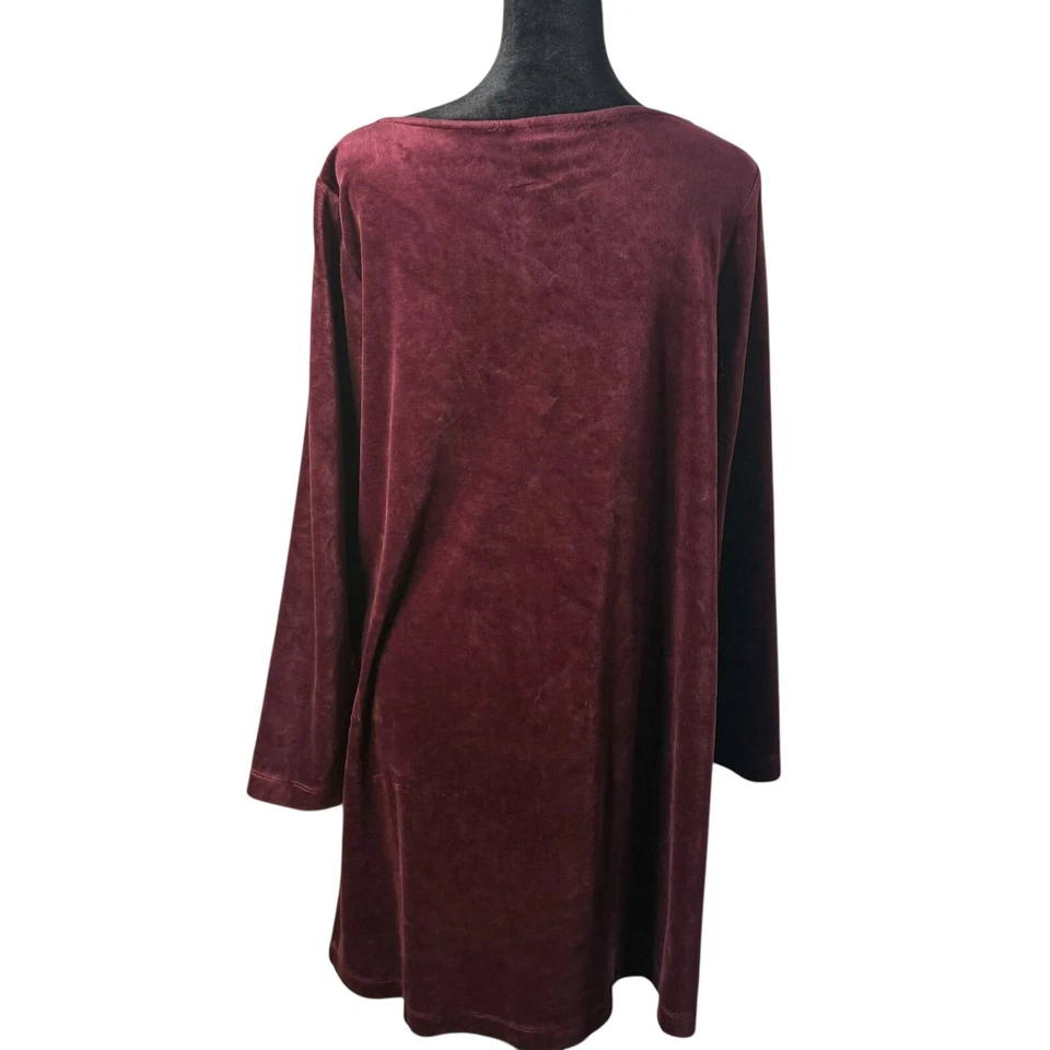 J Jill чисто Jill короткий бархат карман платье размер M маленький туника удобный - Изображение 3 из 4