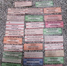 Lot of 30+ Various JUKE BOX TITLE STRIPS