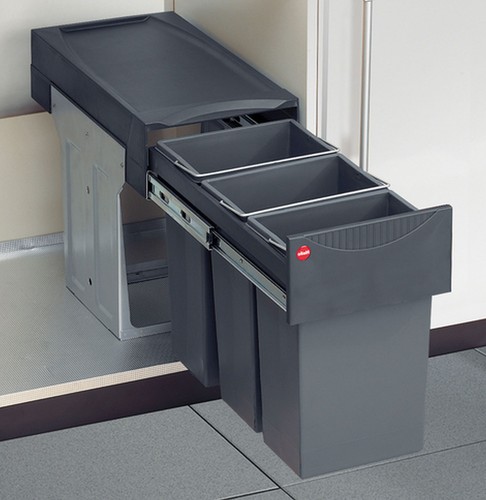 Hailo Mülleimer Einbaumülleimer ab 30cm Schrank 3x10 L Abfalleimer Küche *516124 - Bild 2 von 6