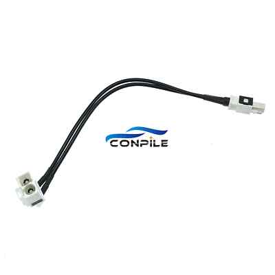 1pc for Volkswagen MIB radio antenna 1 to 2 interface conversion harness cable
