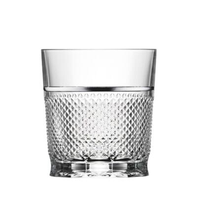 ARNSTADT KRISTALL PREMIUM Whiskyglas Oxford Platin Raia clear (10 cm) - Handmade
