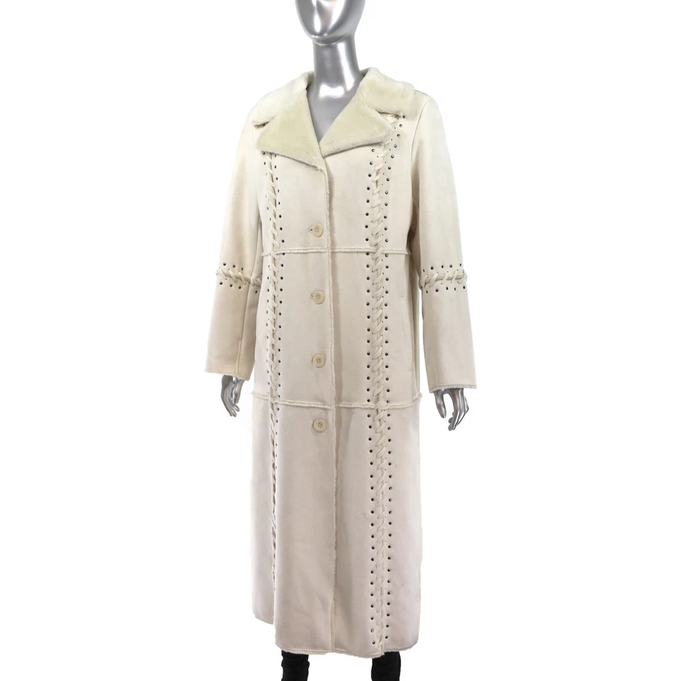 Abrigo de piel sintética Dennis Basso - Talla S Foto 2 de 4