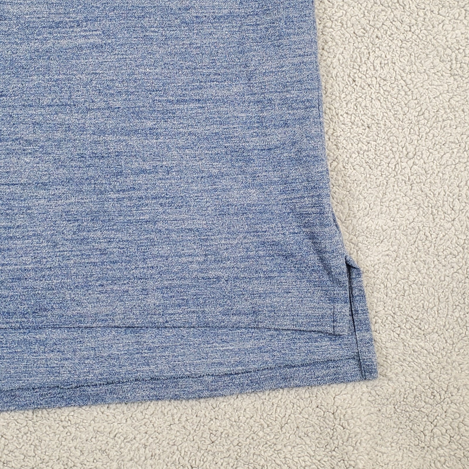 Polo Ralph Lauren uomo camicia grande blu erica due bottoni polo giallo pony