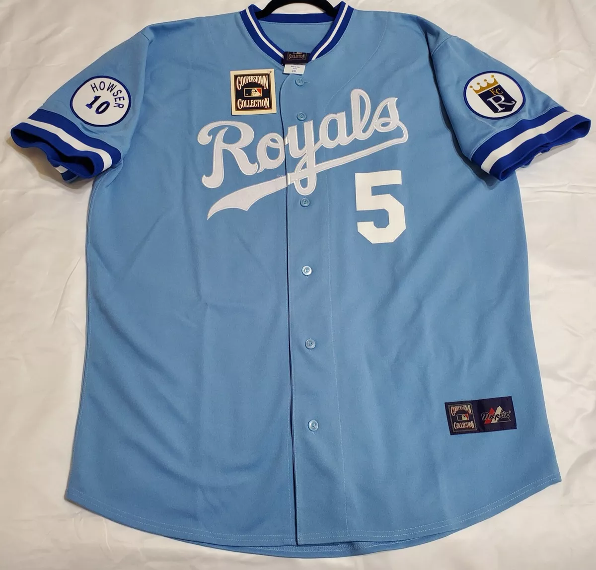 AUTHENTIC MAJESTIC XL KANSAS CITY ROYALS GEORGE BRETT TBTC Jersey 6240 MADE  USA