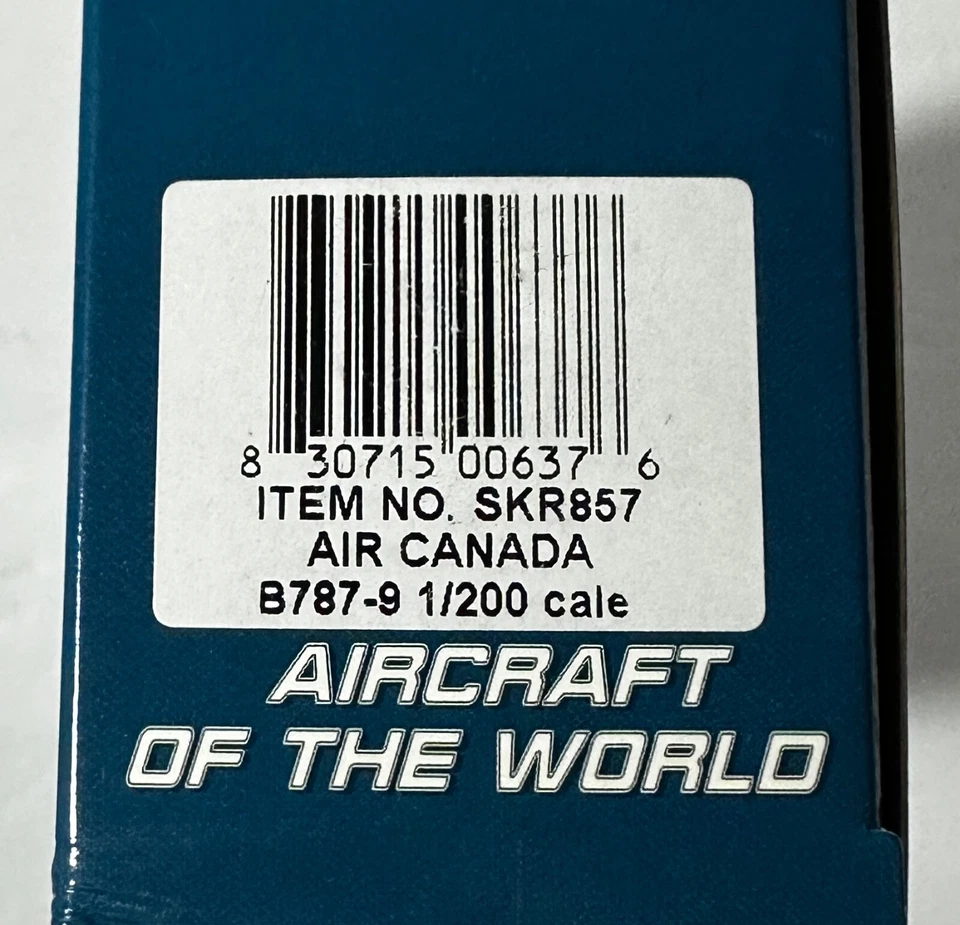 Nuevo Daron SkyMarks #SKR857 escala 1/200 Boeing 787-9 Dreamliner Air Canada C-FNOE Foto 2 de 3