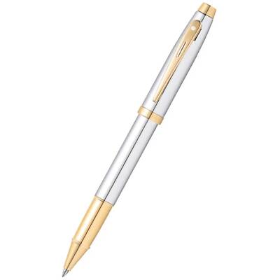 Sheaffer Rollerball Pen 100 Chrome Barrel Finish with Gold Tone Trims E1934051