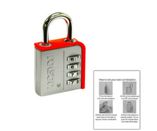 4 Digit Zinc Combination Padlock Steel Shed Bike College Gym Locker Tool Box