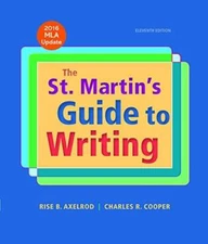 The St. Martin's Guide to Writing with 2016 MLA Update - Hardcover - GOOD