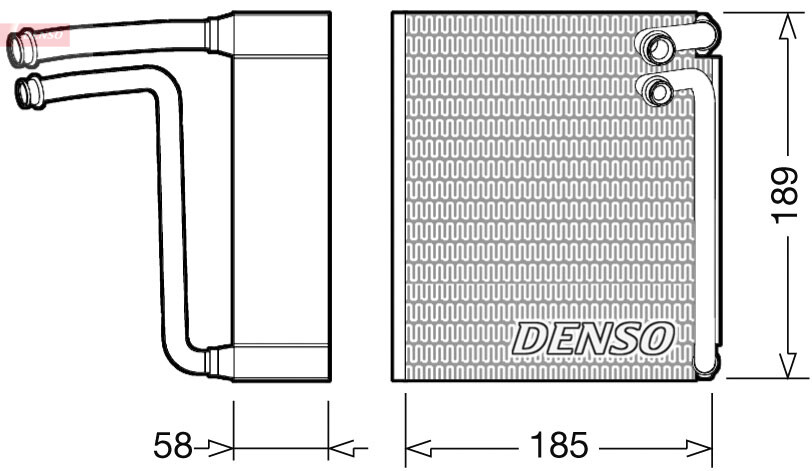 DENSO DEV09025 Evaporator, air conditioning for ABARTH,FIAT,FORD