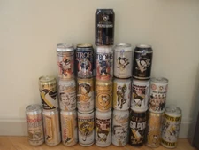 PITTSBURGH PENGUINS Beer Cans EMPTY Mario LOWEST PRICE Sidney IRON CITY Choice