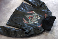 Harley Davidson Women's Road Angel 3in1 Black Leather Jacket Hoodie M 97121-09vw