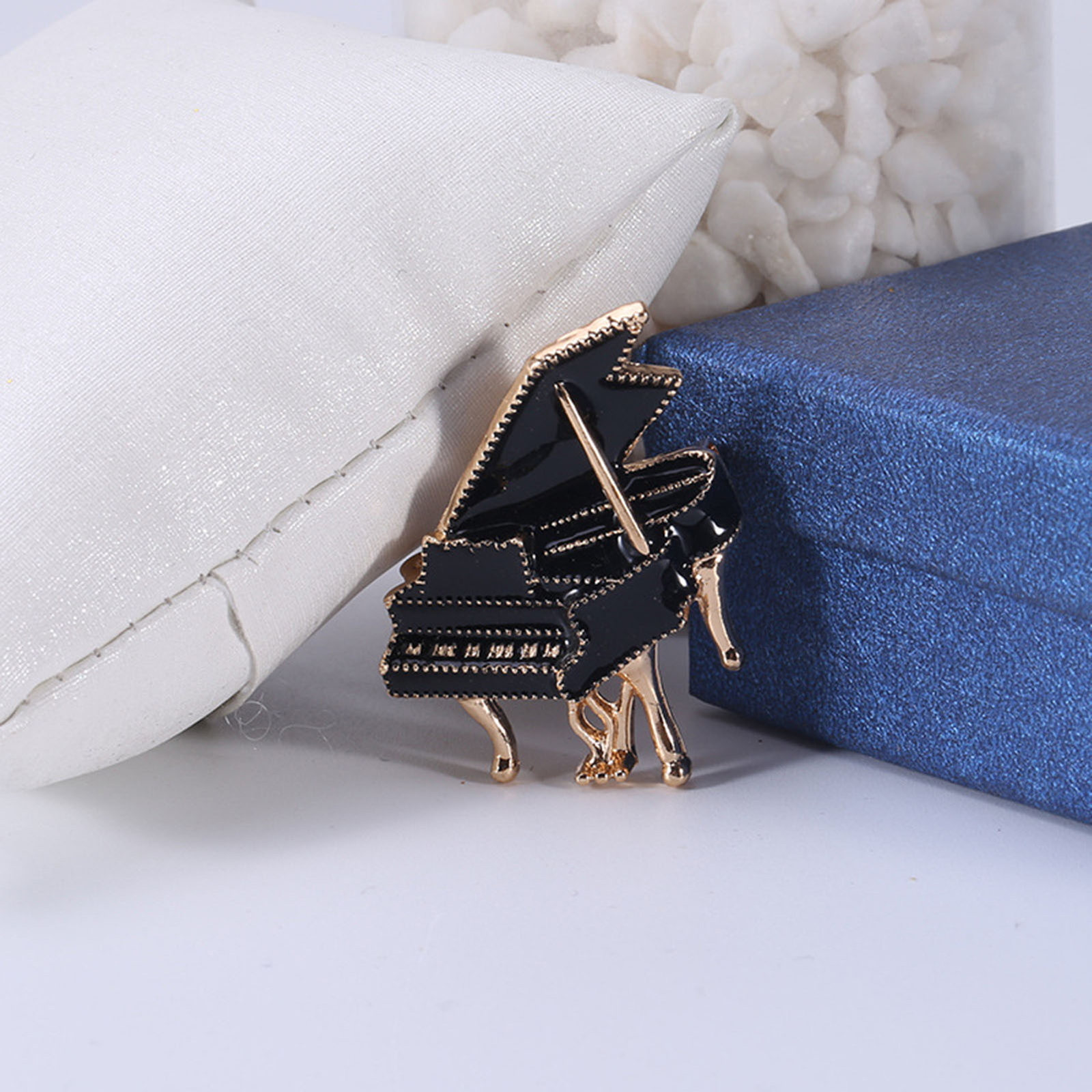 Color-changing Resistant Brooch Musical Instrument Elegant Piano Shaped ...