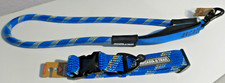 Arcadia Trail Blue Paracord Collar XL  Blue Paracord Leash 4ft NEW