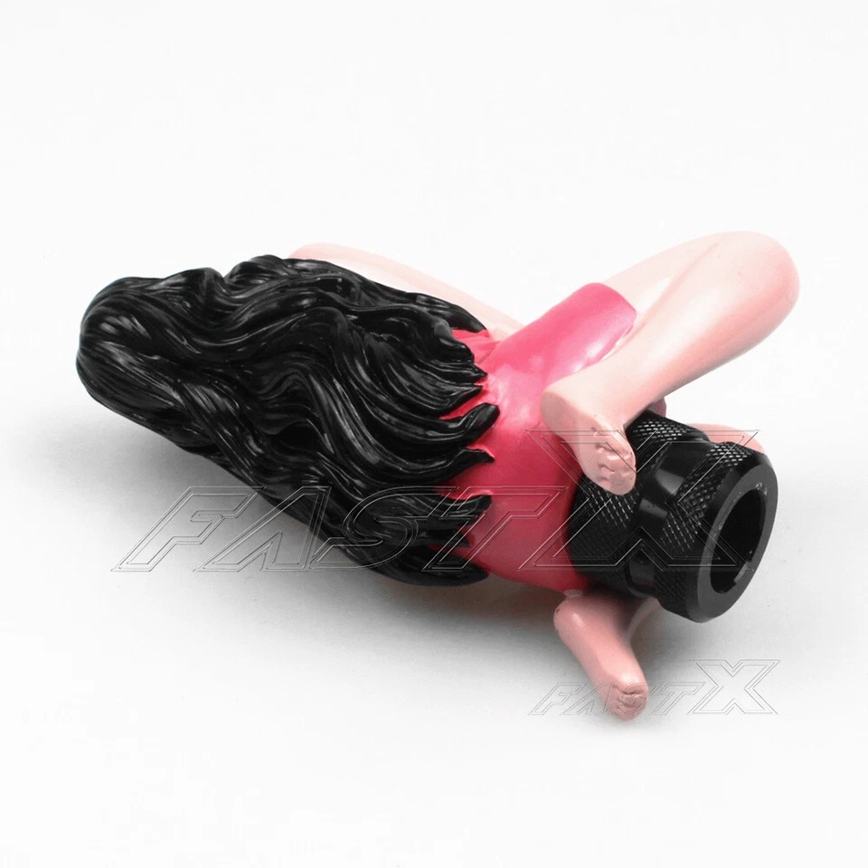 Perilla de cambio de marchas estilo dama rosa universal manual palanca de cambios cubierta de palanca de cambios Foto 4 de 4