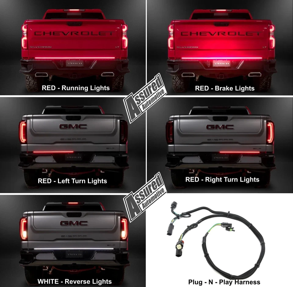 Barra de luz LED para puerta trasera Putco 9202060-04 Blade 60" para Dodge Ram 1500 2500 3500 Foto 2 de 4