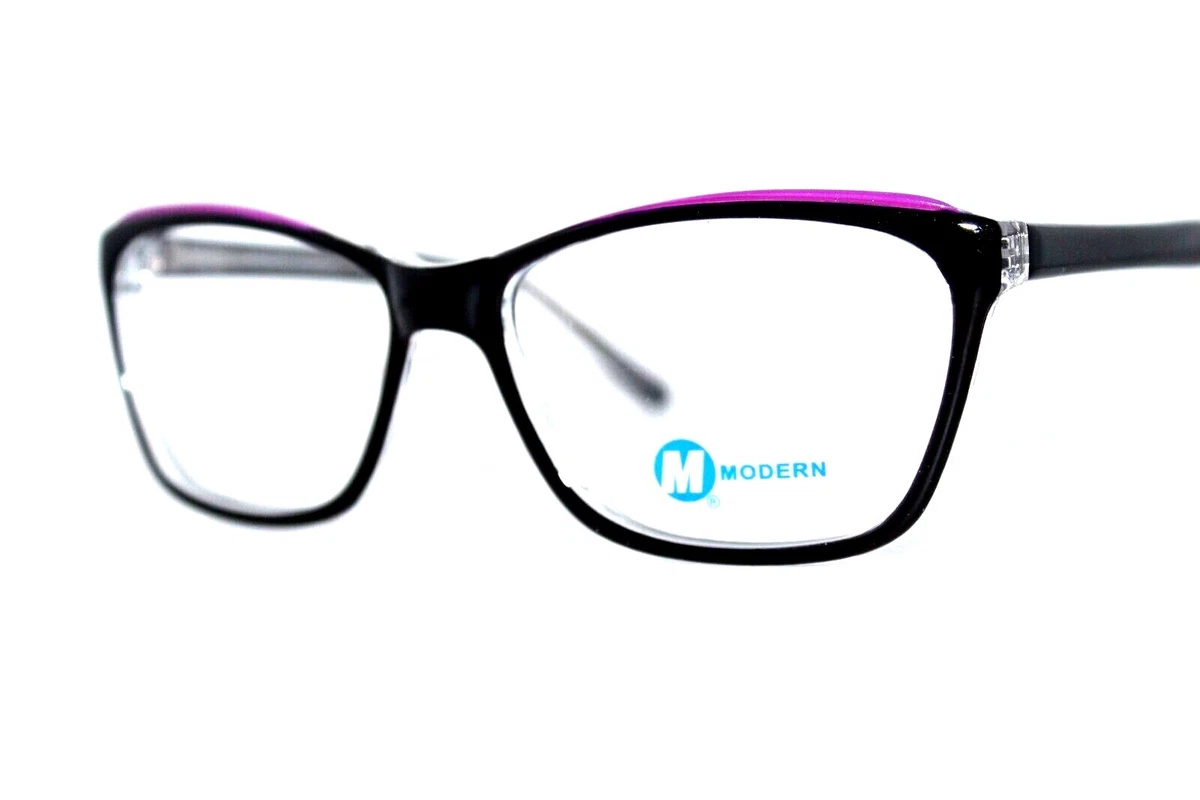 NEW MODERN OPTICAL BETWEEN BLACK PLUM AUTHENTIC EYEGLASSES FRAMES