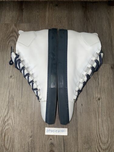 Balenciaga Arena High White Grey 341760 EU Gr. 45 US 12 Echtleder Gebraucht - Bild 7 von 10