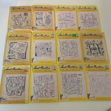 NEW Lot of 12 Aunt Martha's Hot Iron Embroidery Needlepoint Transfers UNCUT