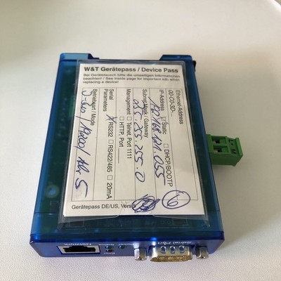 Wiesemann & Theis W&T Com-Server Highspeed Industry 10/100BaseT 58631 RS232
