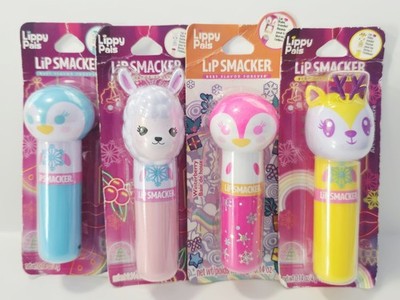 Lip Smacker  Lippy Pals Best Friend! Best Flavors Lip Balm Lot Of 4 In Box