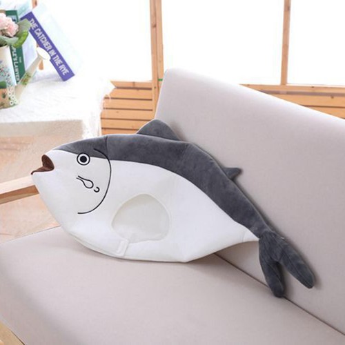 Soft Plush Fish Hat Party Hats Unisex Adult Plush Hat Animal Cosplay Headwear - Picture 3 of 7