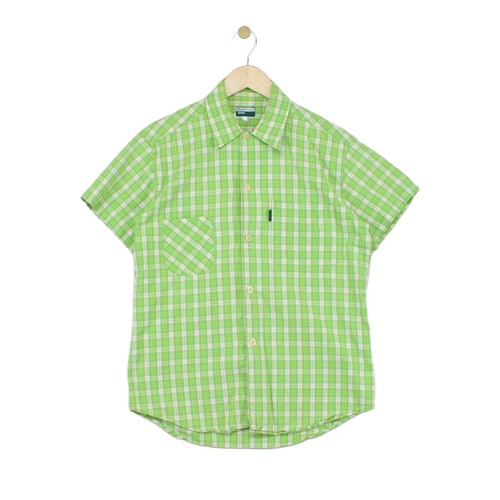 Paul Smith, Vintage Paul Smith Karohemd Herren Größe M Grün Kurzarm Knopfleiste