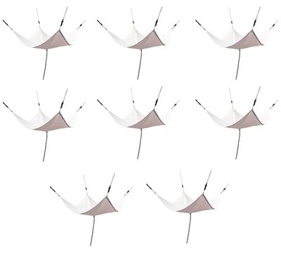 (8 Pack) 5' x 5' Drain Tarp - Roof Ceiling Leak Drip Diverter Tarp Heavy Duty...