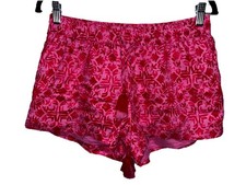 Vineyard Vines Pink Floral Tassel Lounge Shorts Women Small Beach Resort Preppy