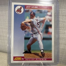 1992 Score Jeff Shaw #624 Cleveland Indians MLB Base Set Baseball Trading Card