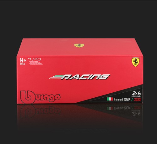 Bburago 1:43 Ferrari 499P Rally Car Simulation Alloy Car Model - Picture 9 of 9