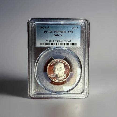 1976-S Washington Silver Quarter Proof PCGS DCAM69