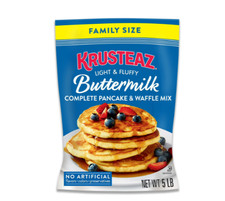 Krusteaz Complete Buttermilk Pancake and Waffle Mix, Light  Fluffy, 5 lb Bag