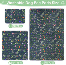 Washable Pee Pads for Dogs, 2 Pack Super Absorbent Pee Pads for Dogs Reusable...