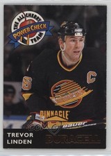 1996 Pinnacle Duracell The All Cherry Power Check Team Trevor Linden #DC11 e0k