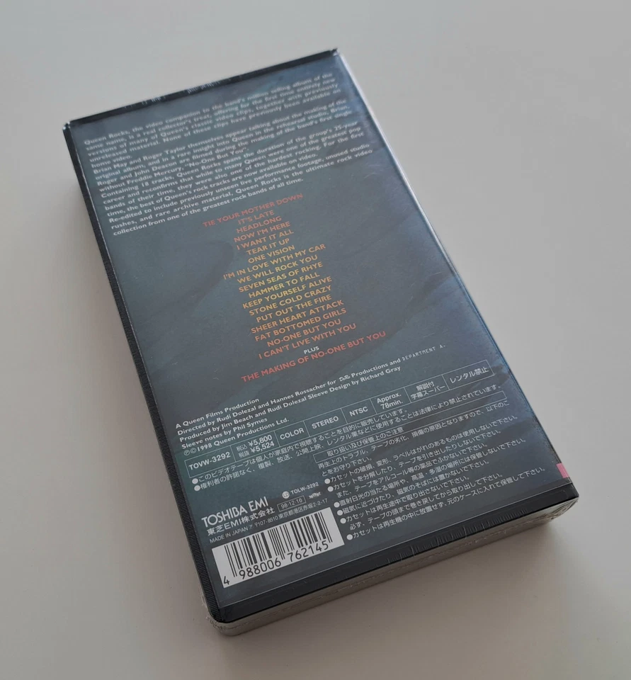 QUEEN Rocks Japanese VHS Tape SEALED FREDDIE MERCURY BRIAN MAY ROGER TAYLOR - Bild 2 von 4
