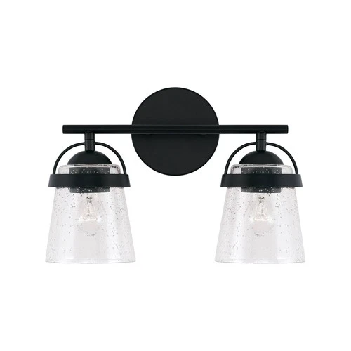 Capital Madison 9 1/2" High Matte Black 2-Light Wall Sconce - Picture 5 of 6