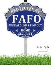 FAFO Security Sign - Funk around and Find Out - Home Security Signs for Yard-Pro