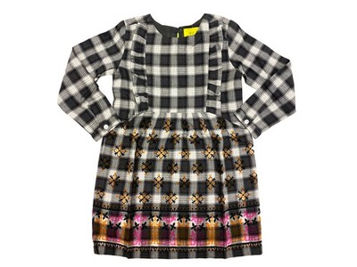 Roberta Roller Rabbit Mädchen Rupi Border Cyril Kleid 75 $ Neu