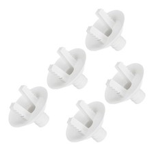 5Pcs Air Conditioner Drain Hose Connector with Rubber Rings 25mm, White