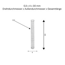 Sourcing Map 10 Stück Druckfedern Aus 304 Edelstahl – 0,3 Mm Draht, 6 Mm Außen-Ø, 15 Mm Länge, Silber, Für Leichte Industrie, Türen, Gartengeräte