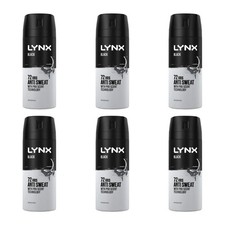 Lynx Black Dry Anti-Perspirant Deodorant 150 ML - Pack of 6
