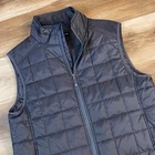 Lands' End Puffer Vest Mens M Gray PrimaLoft Quilted Lightweight Jacket