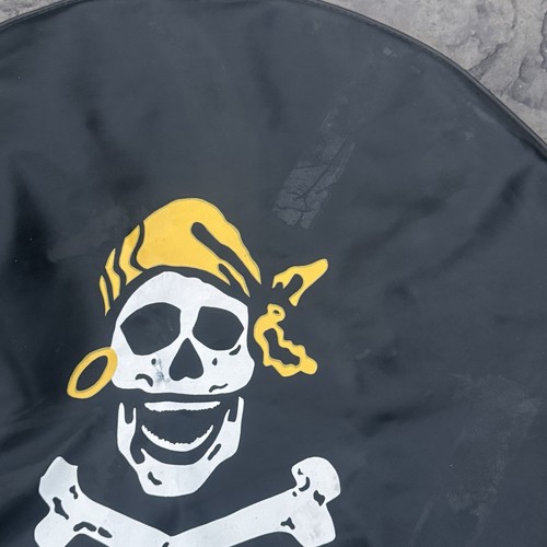 Jolly Roger Skull Crossbones Yellow Bandana Spare Tire Cover Jeep SUV RV 32x10” - Picture 4 of 15