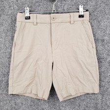 Vineyard Vines Shorts Boys 8 Beige Performance Chino Golf Stretch Flat Front