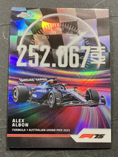 Alex Albon TS-9 Williams - 2025 Topps Chrome Formula 1 F1 Top Speed Insert Card