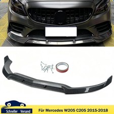 Front Spoiler für Mercedes Sport W205 C205 Carbon Optik Spoilerschwert Bs Style Front Spoiler für Mercedes Sport W205 C205 Carbon Optik Spoilerschwert Bs Style