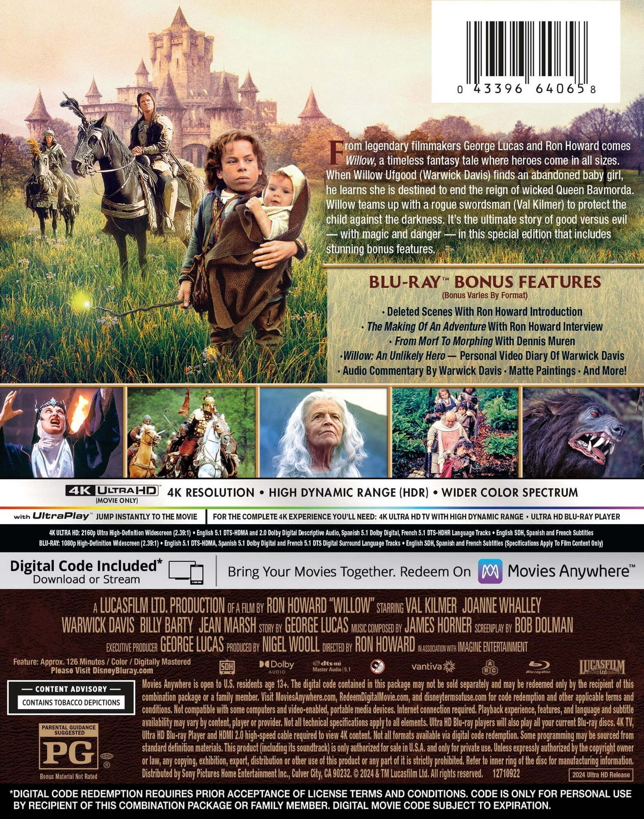 Steelbook Willow (4K / Blu-ray + Digital) New
